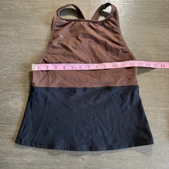 Vintage Brown Black Halter Tank Top S La Blanca - Picture 8 of 9